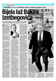 Bijela laž Bakira Izetbegovića
