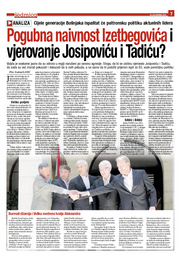 Pogubna naivnost Izetbegovića i vjerovanje Josipoviću i Tadiću?