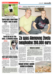 Za spas Alemovog života neophodno 200.000 eura