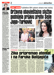 Državna obavještajna služba podnijela prijavu protiv Šejle Jugo-Turković