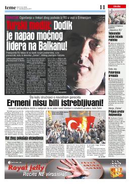  Turski mediji: Dodik je napao moćnog lidera na Balkanu! 