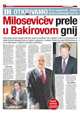 Miloševićev preletač u Bakirovom gnijezdu 
