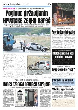 Poginuo državljanin Hrvatske Željko Barać 