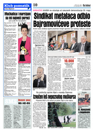 Sindikat metalaca odbio Bajramovićeve proteste
