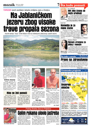 Na Jablaničkom jezeru zbog visoke trave propala sezona