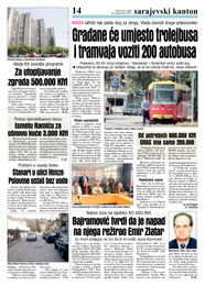Građane će umjesto trolejbusa i tramvaja voziti 200 autobusa