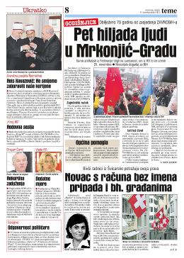 Pet hiljada ljudi u Mrkonjić-Gradu 