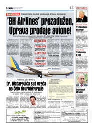 BH Airlines“ prezadužen, Uprava prodaje avione!