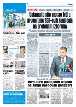 Ustamujić nije mogao biti u prvom timu SBB-ovih kandidata na proteklim izborima 