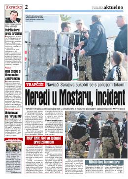Neredi u Mostaru, incident Nikšića sa specijalcem 