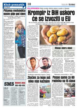 Krompir iz BiH uskorom će se izvoziti u EU