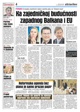 Ka zajedničkoj budućnosti zapadnog Balkana i EU 