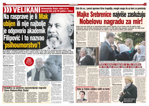 Na rasprave je li Mak ubijen ili nije najbolje je odgovorio akademik Filipović i to nazvao 'psihoumorstvo'! 