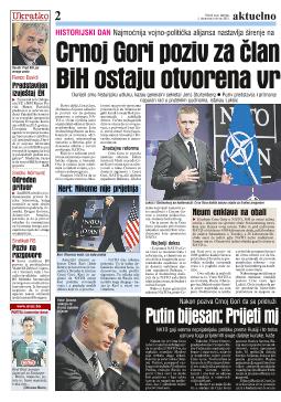 Crnoj Gori poziv za članstvo, BiH ostaju otvorena vrata
