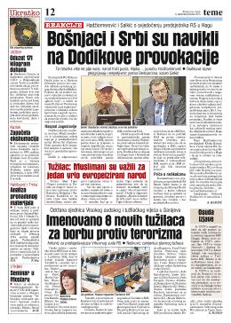 Bošnjaci i Srbi su navikli na Dodikove provokacije