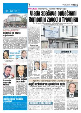 Vlada spašava opljačkani Remontni zavod  u Travniku