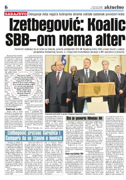 Izetbegović: Koalicija sa SBB-om nema alternativu