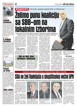 Želimo punu koaliciju sa SBB-om na lokalnim izborima