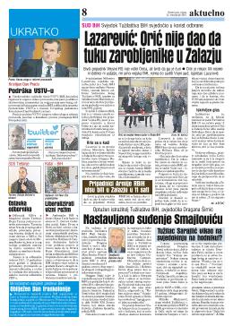 Lazarević: Orić nije dao da tuku zarobljenike u Zalazju