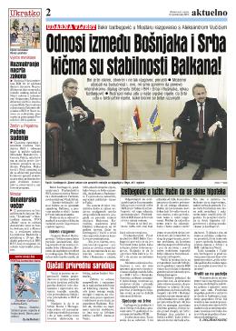 Odnosi između Bošnjaka i Srba kičma su stabilnosti Balkana!