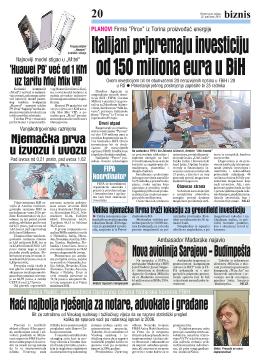 Italijani pripremaju investiciju od 150 miliona eura u BiH