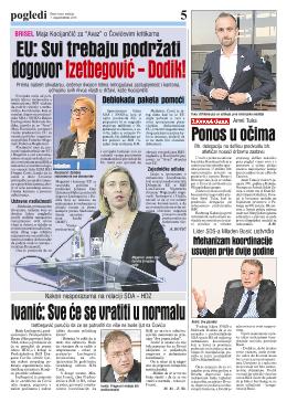 EU: Svi trebaju podržati dogovor Izetbegović – Dodik!