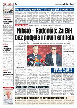 Nikšić-Radončić: Za BiH bez podjela i novih entiteta