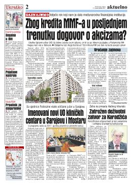 Imenovani novi UO kliničkih centara u Sarajevu i Mostaru