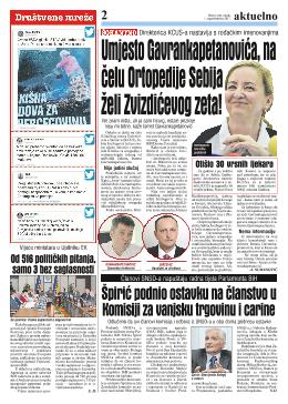  Umjesto Gavrankapetanovića, na čelu Ortopedije Sebija želi Zvizdićevog zeta!