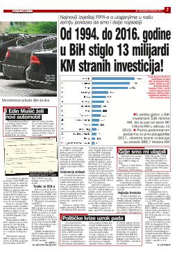 Od 1994. do 2016. godine u BiH stiglo 13 milijardi KM stranih investicija! 