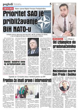 Prioritet SAD je približavanje BiH NATO-u