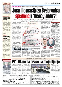 Jesu li donacije za Srebrenicu spiskane u 'Disneylandu'?! 