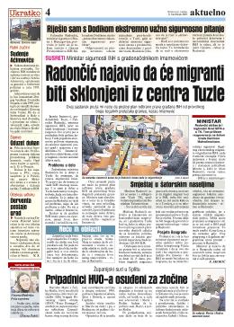 Radončić najavio da će migranti biti sklonjeni iz centra Tuzle 