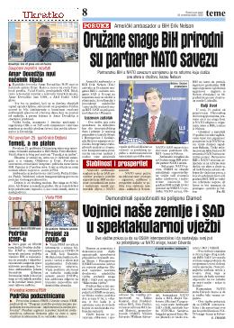 Oružane snage BiH prirodni su partner NATO savezu 