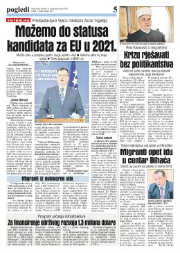 Možemo do statusa kandidata za EU u 2021. 