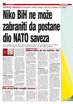 Niko BiH ne može zabraniti da postane dio NATO saveza 