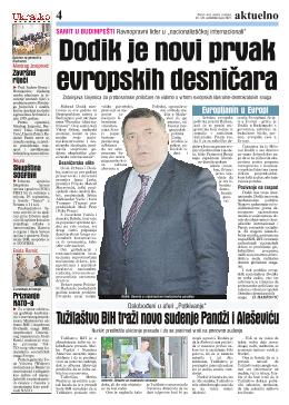 Dodik je novi prvak evropskih desničara  