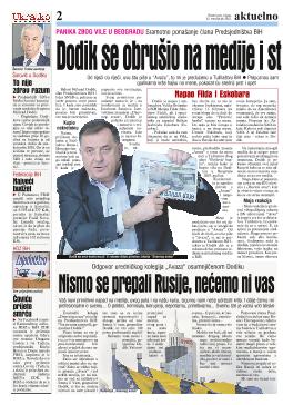Dodik se obrušio na medije i strance 