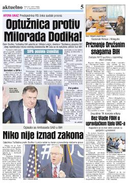 Optužnica protiv Milorada Dodika! 