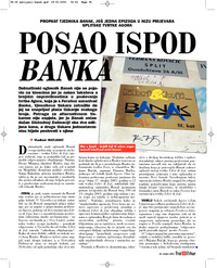 POSAO ISPOD BANKA