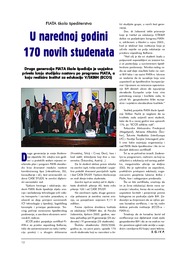 U narednoj godini 170 novih studenata