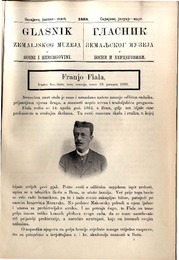 Franjo Fiala, kustos bos.-herc. zem. muzeja, umro 28. januara  1898.