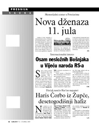 Osam nesložnih Bošnjaka u Vijeću naroda RS-a