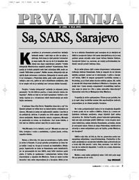 Sa, SARS, Sarajevo