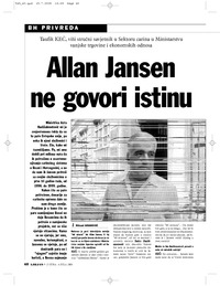 Allan Jansen ne govori istinu