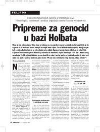 Pripreme za genocid u bazi Holbata
