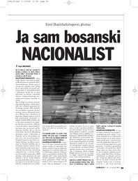 Ja sam bosanski nacionalist