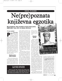 Ne(pre)poznata književna egzotika Mirzet Ibrišimović