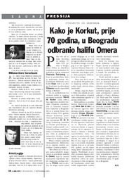 Kako je Korkut, prije 70 godina, u Beogradu odbranio halifu Omera