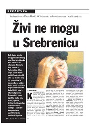 Živi ne mogu u Srebrenicu